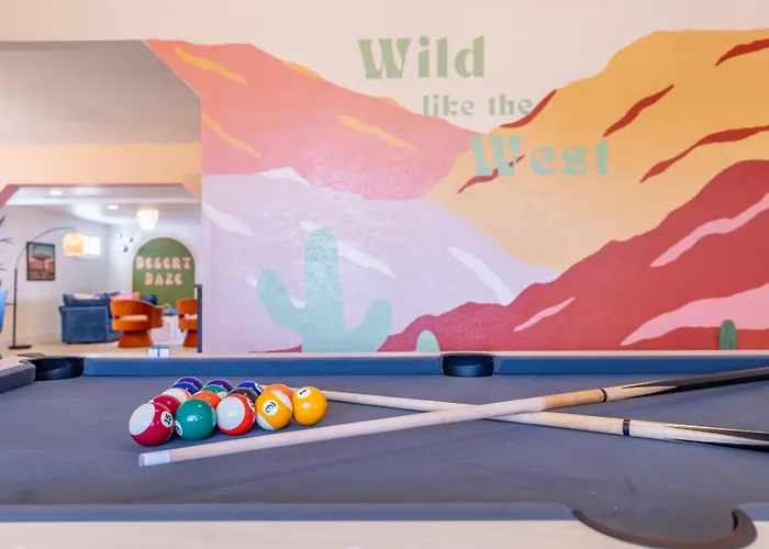 Сasa de vacaciones Fun Themed With Games And Cowboy Pool *